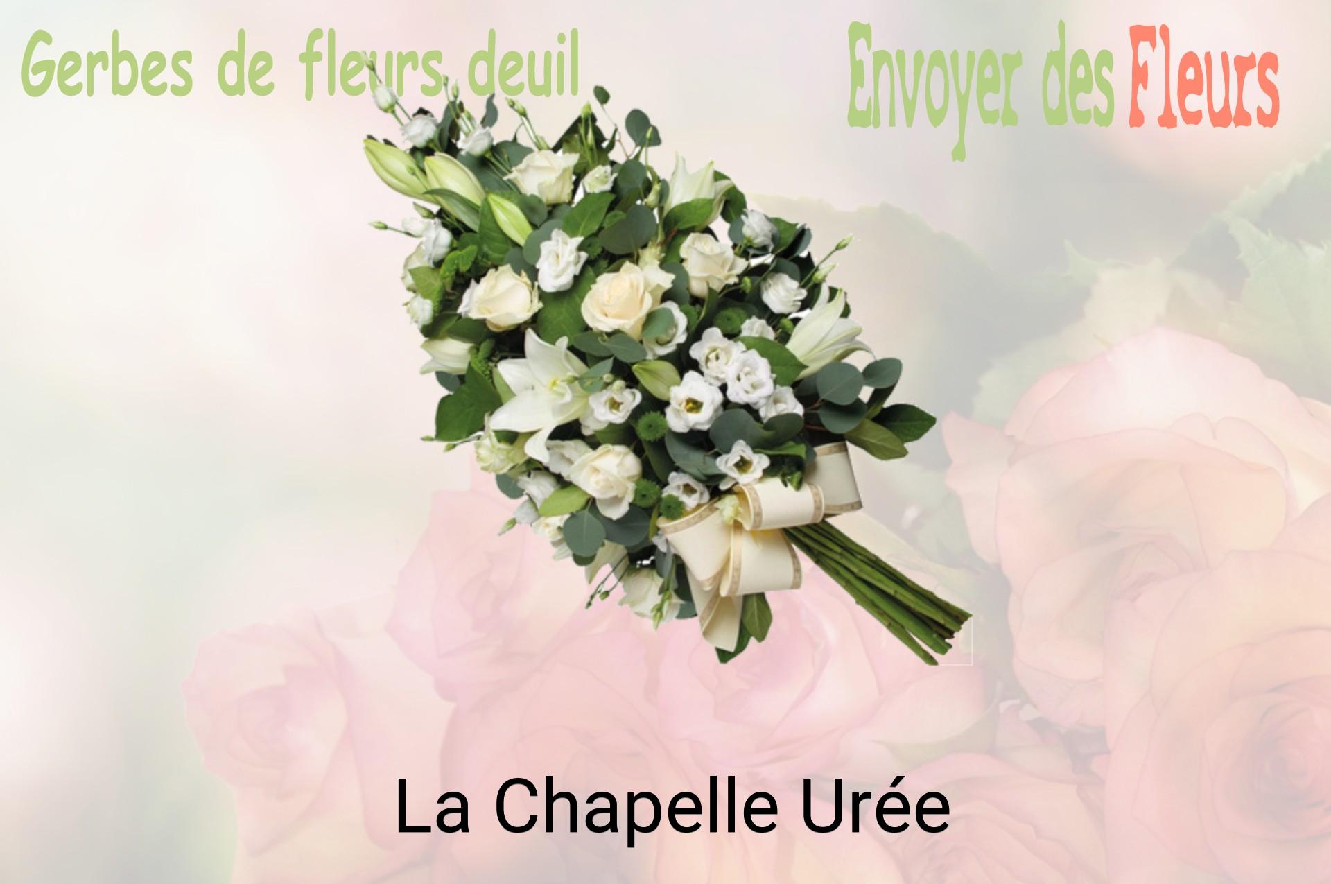 Gerbe de fleurs de deuil livrée à La Chapelle-Urée